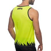 Addicted 69 Addicted Tank Top Neon Yellow AD1340