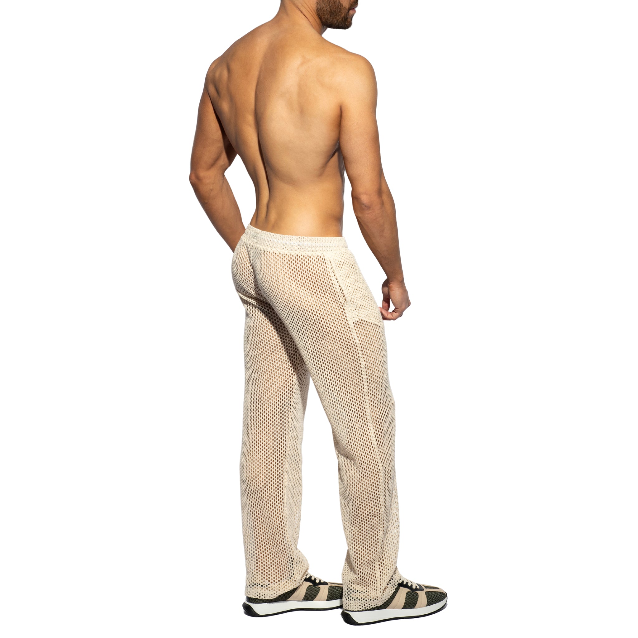 ES Collection Raw Crochet Long Pants Beige SP347