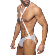 Addicted Reptile Cris Cross Bodysuit White ADP10