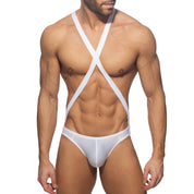 Addicted Reptile Cris Cross Bodysuit White ADP10