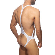 Addicted Reptile Cris Cross Bodysuit White ADP10