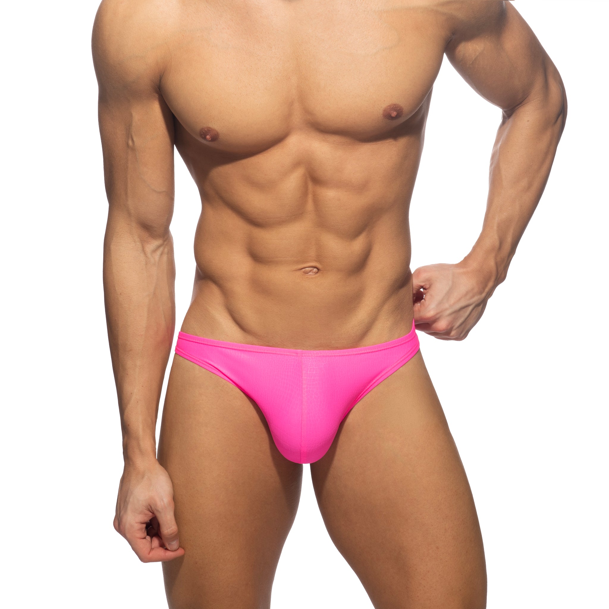 Addicted Reptile Bikini Brief Neon Pink ADP09