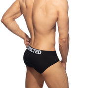 Addicted Flame Cotton Basic Brief Black AD2207