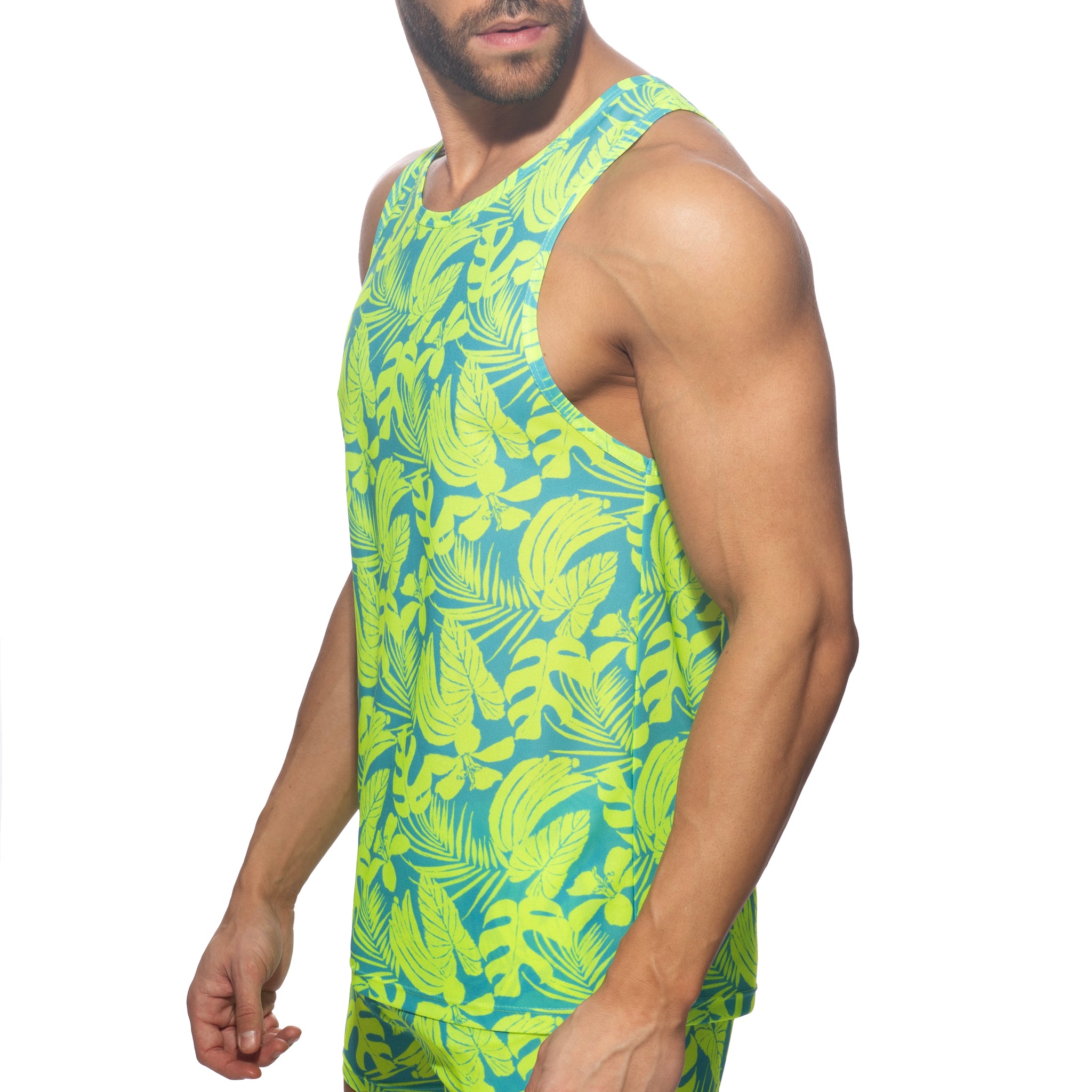 Addicted Calatheas Tank Top Neon Yellow AD1365