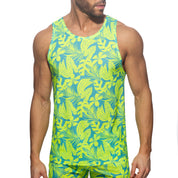 Addicted Calatheas Tank Top Neon Yellow AD1365