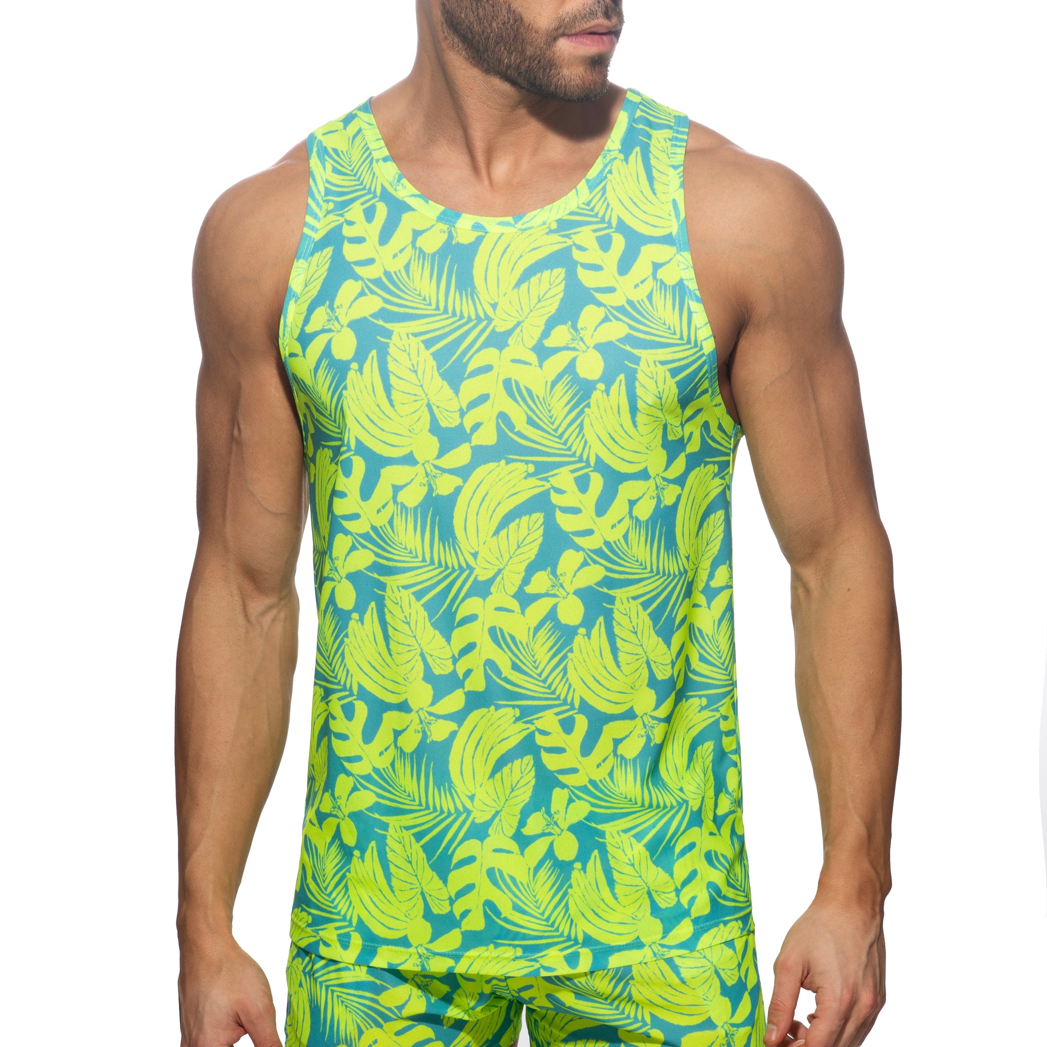 Addicted Calatheas Tank Top Neon Yellow AD1365