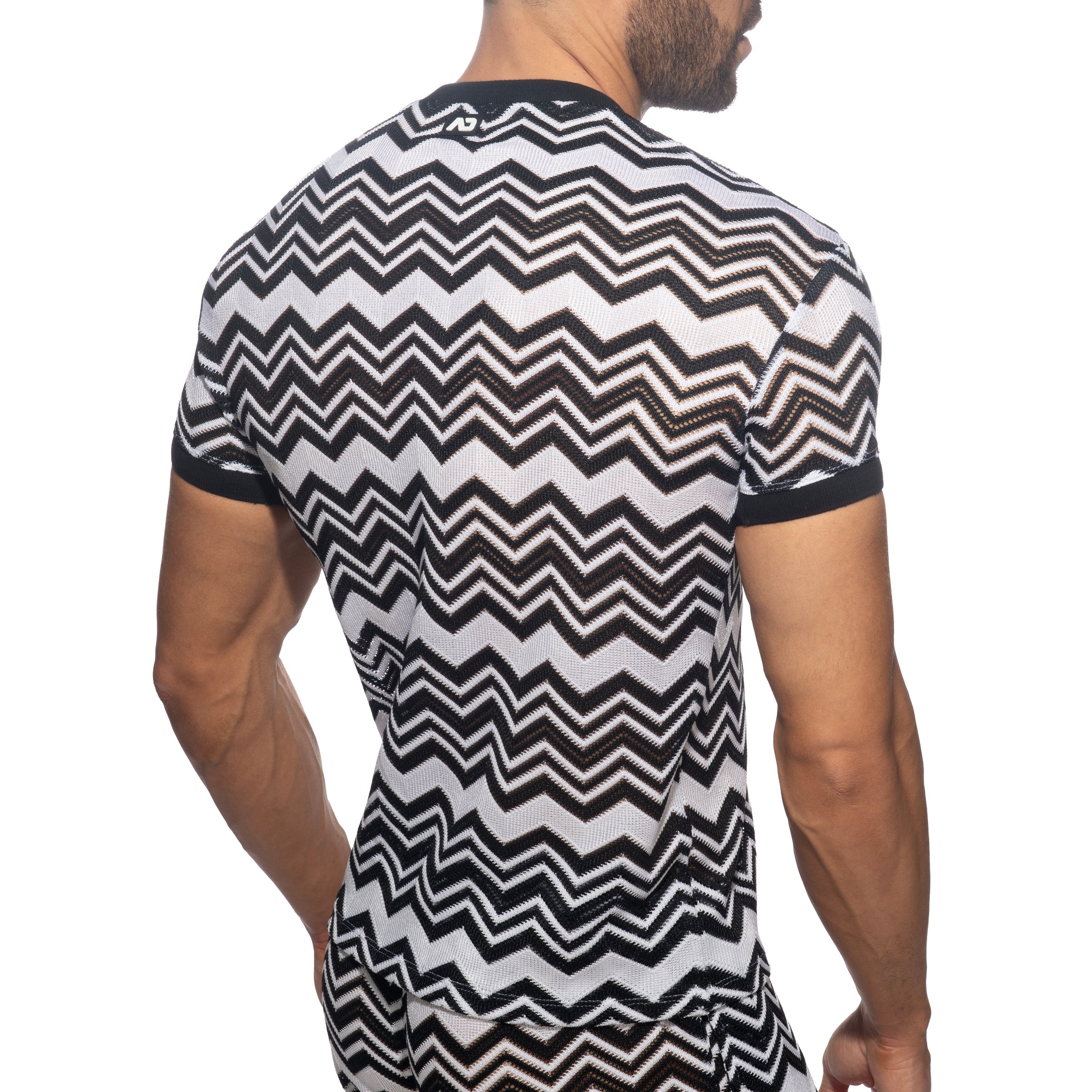 Addicted Isparta V-Neck T-Shirt Black AD1368