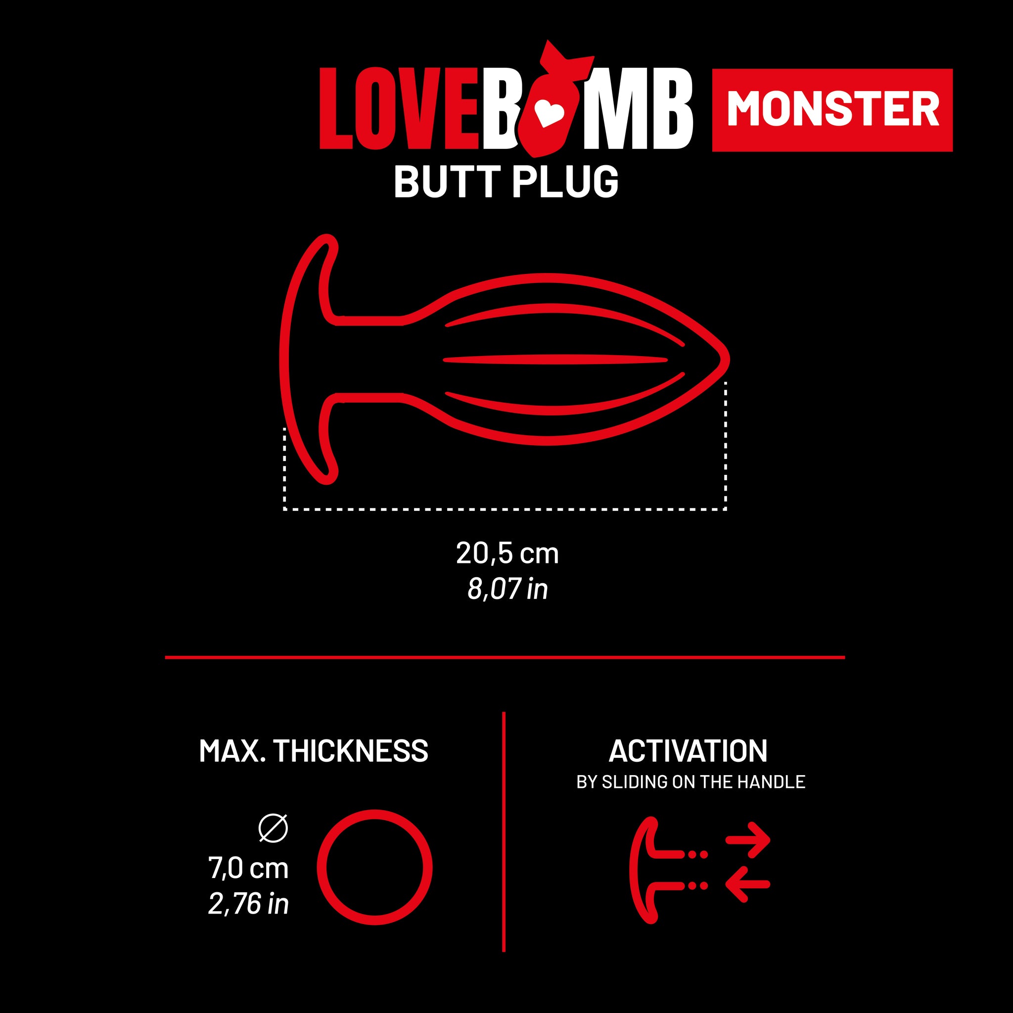 AD Fetish Love Bomb-Monster Black AC222