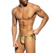ES Collection Seychelles Swim Bikini Brief Khaki 2516