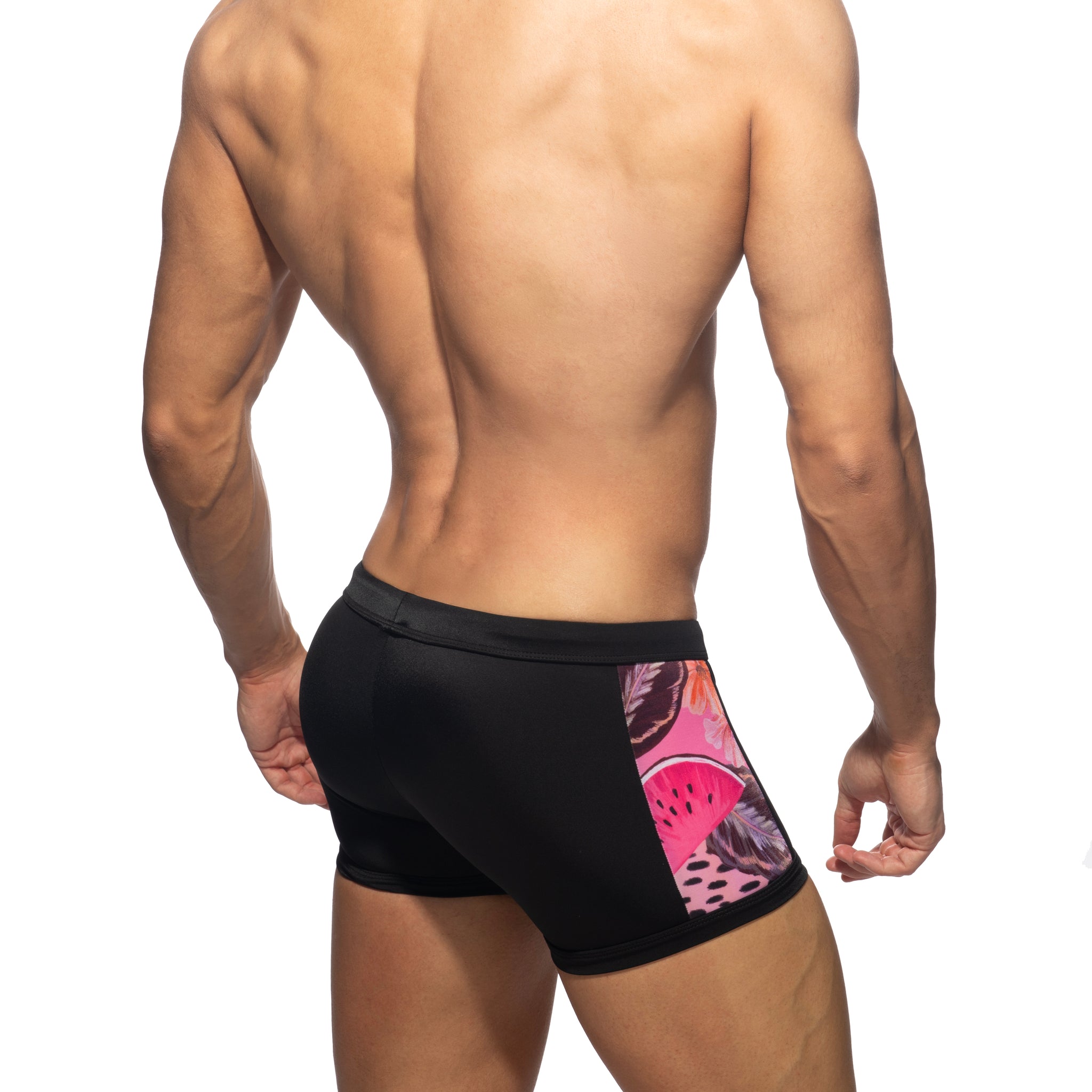 Addicted Hydrangea Swim Trunk Black ADS365