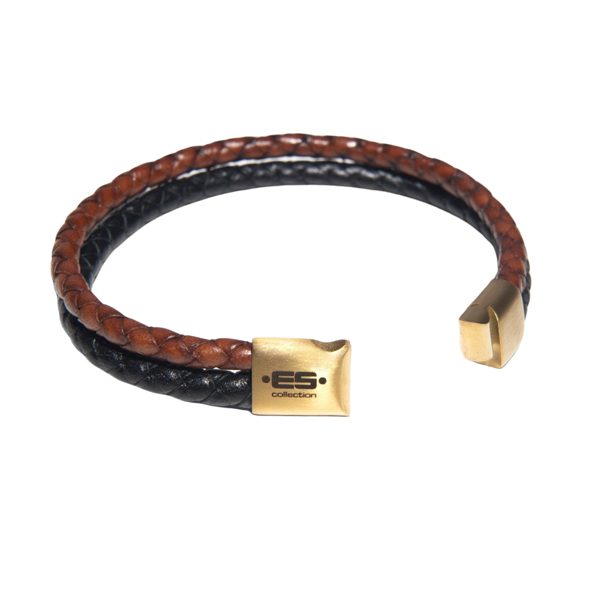 ES Collection Double Braid Bracelet Black AC185