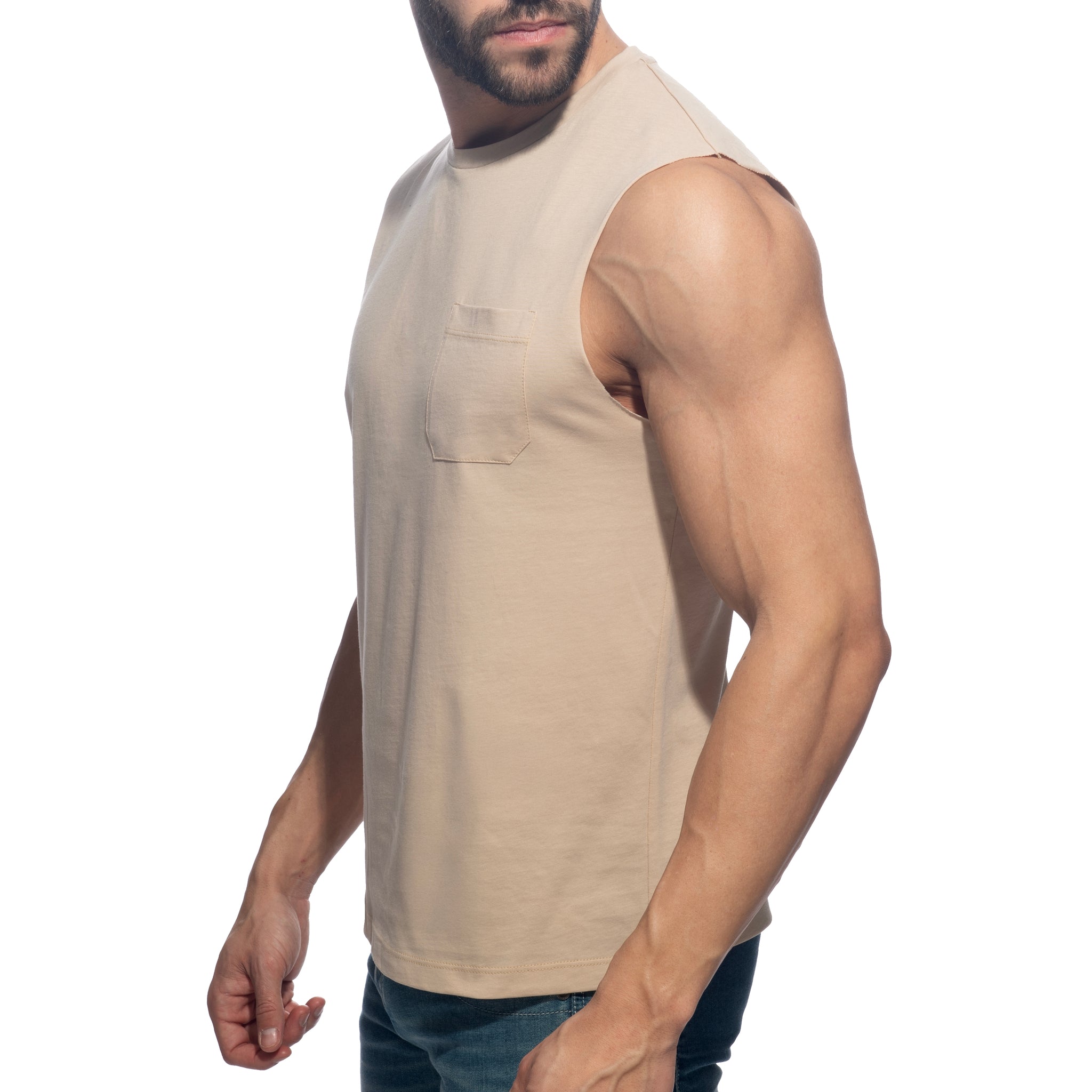 Addicted Basic Tank Top Beige AD531