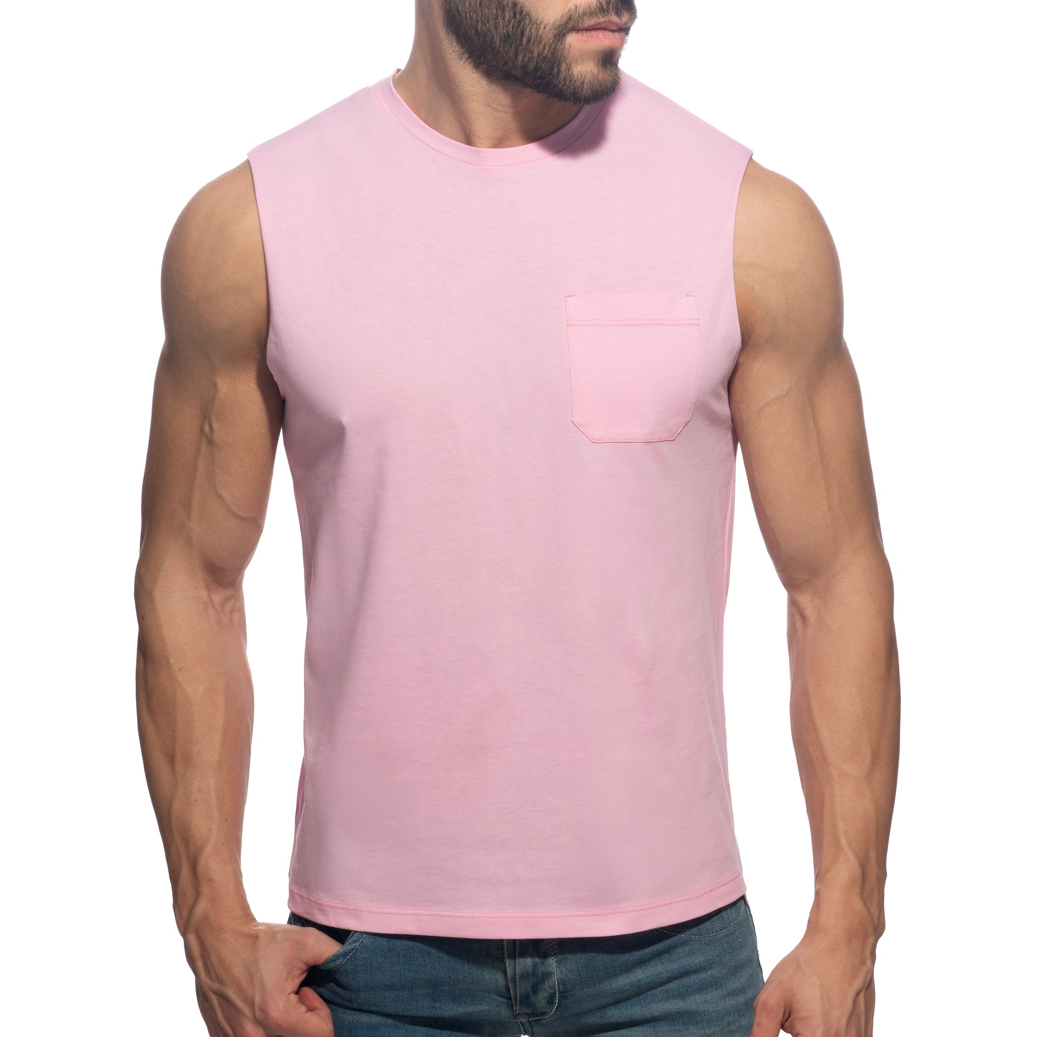 Addicted Basic Tank Top Baby Pink AD531