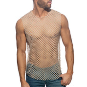 Addicted Flamboyant Tank Top Beige ADP11