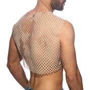 Addicted Flamboyant Crop Top Beige ADP12