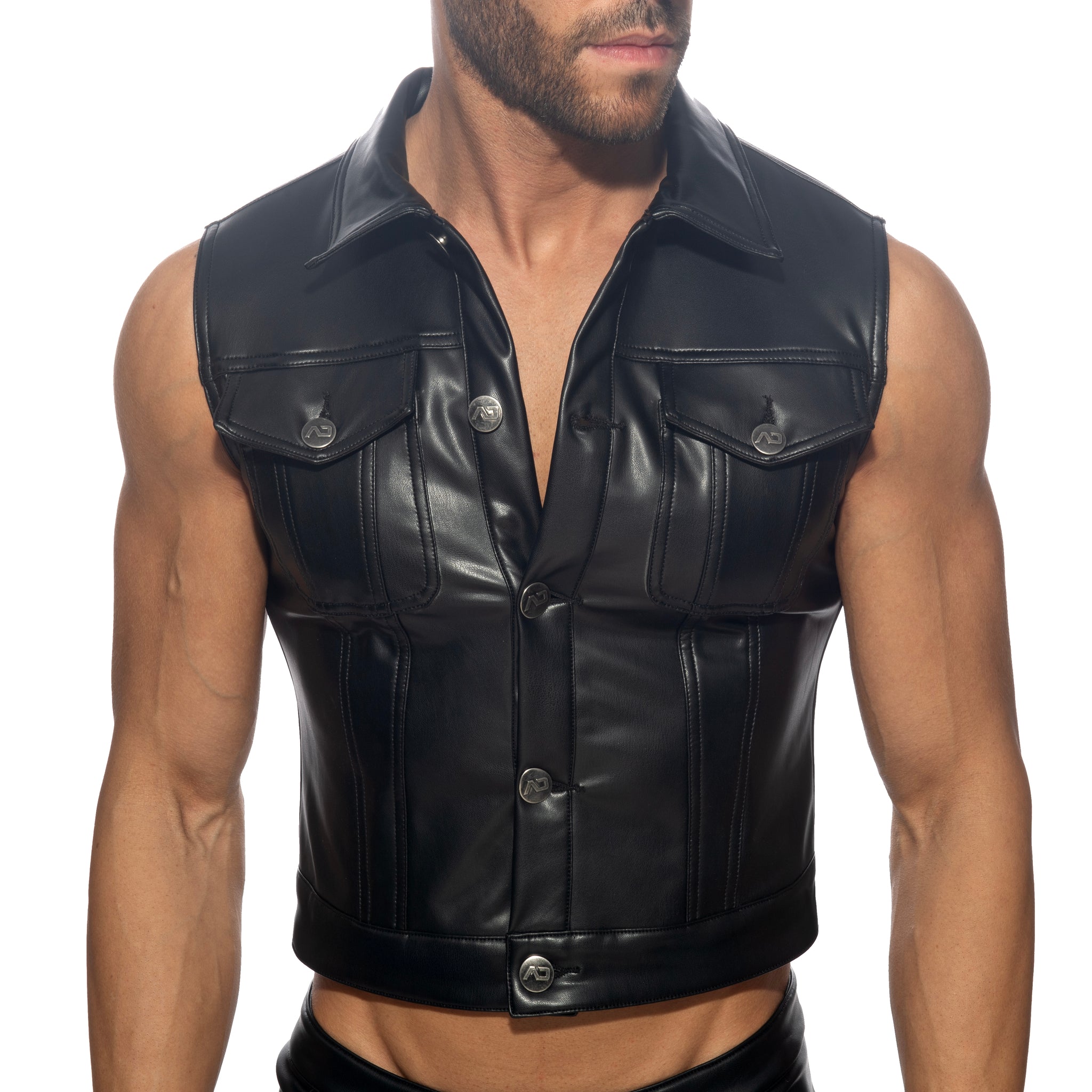 AD Fetish Fetish Rub Vest Black ADF212