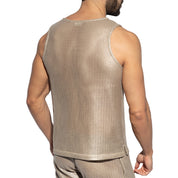 ES Collection Wysiwyg U-Neck Tanktop Beige TS347