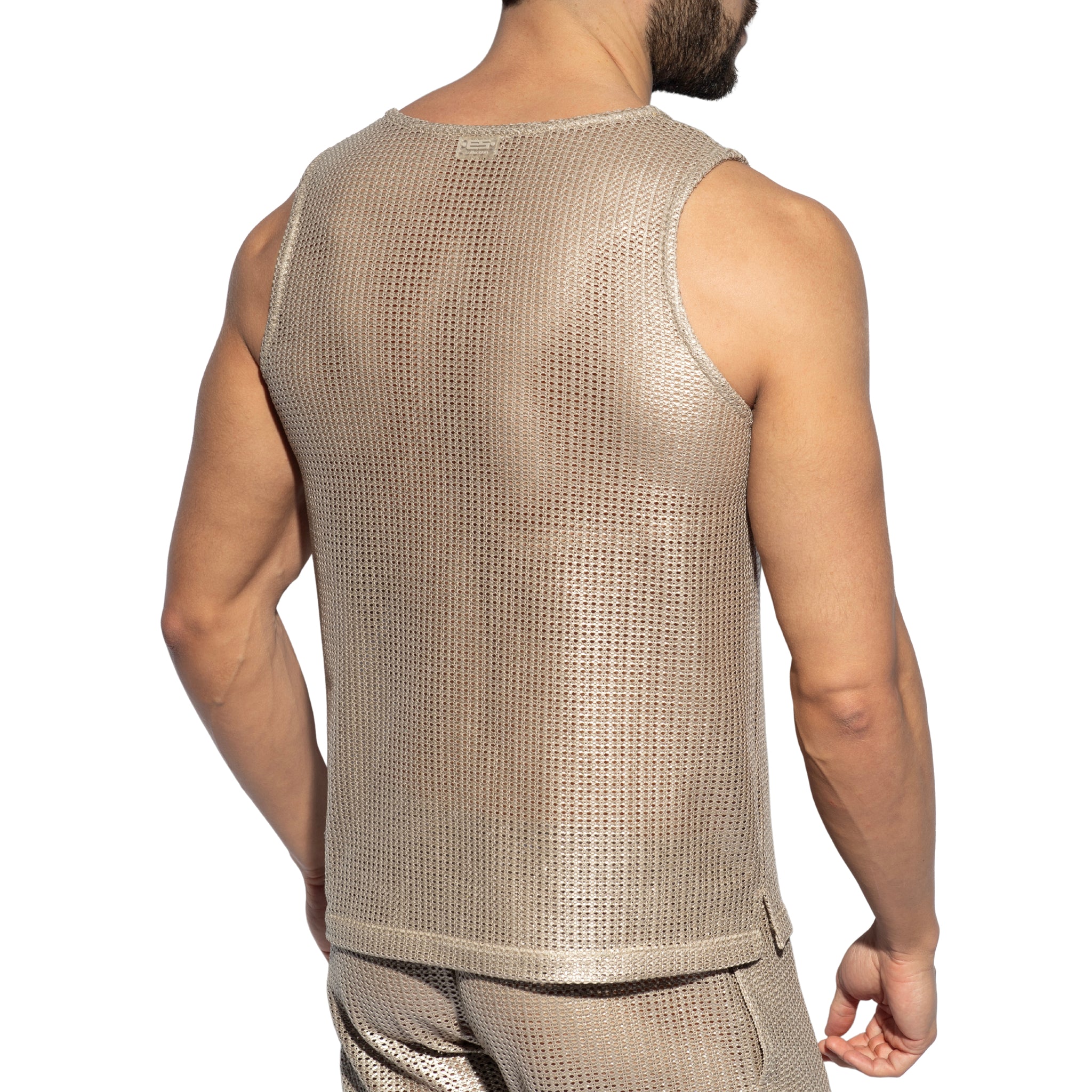 ES Collection Wysiwyg U-Neck Tanktop Beige TS347