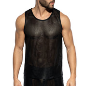 ES Collection Wysiwyg U-Neck Tanktop Black TS347