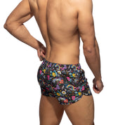Addicted Play Rainbow Swim Shorts Black ADS347