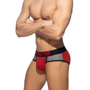 Addicted Scottish Combi Brief Red AD2127