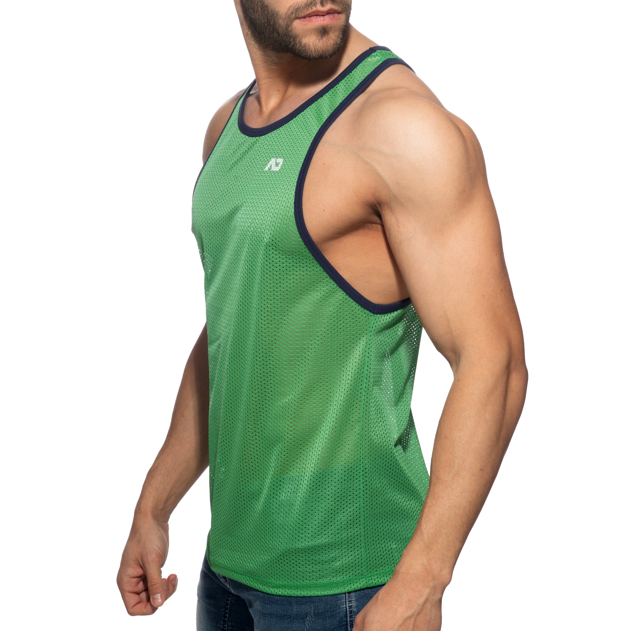 Addicted AD Basketball Tank Top Green AD2244