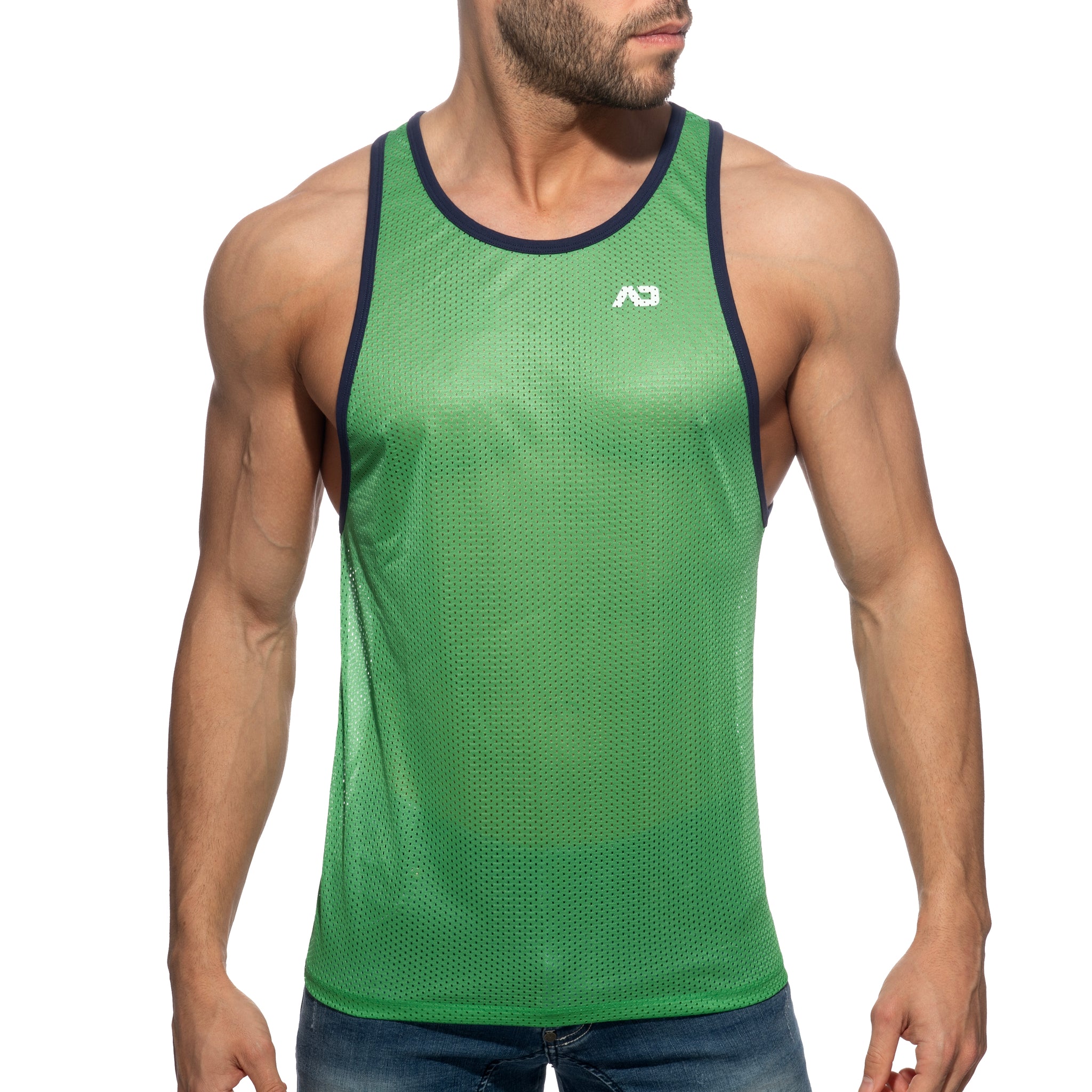 Addicted AD Basketball Tank Top Green AD2244