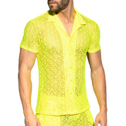 ES Collection Ibiza Retro Shirt Neon Yellow SHT027