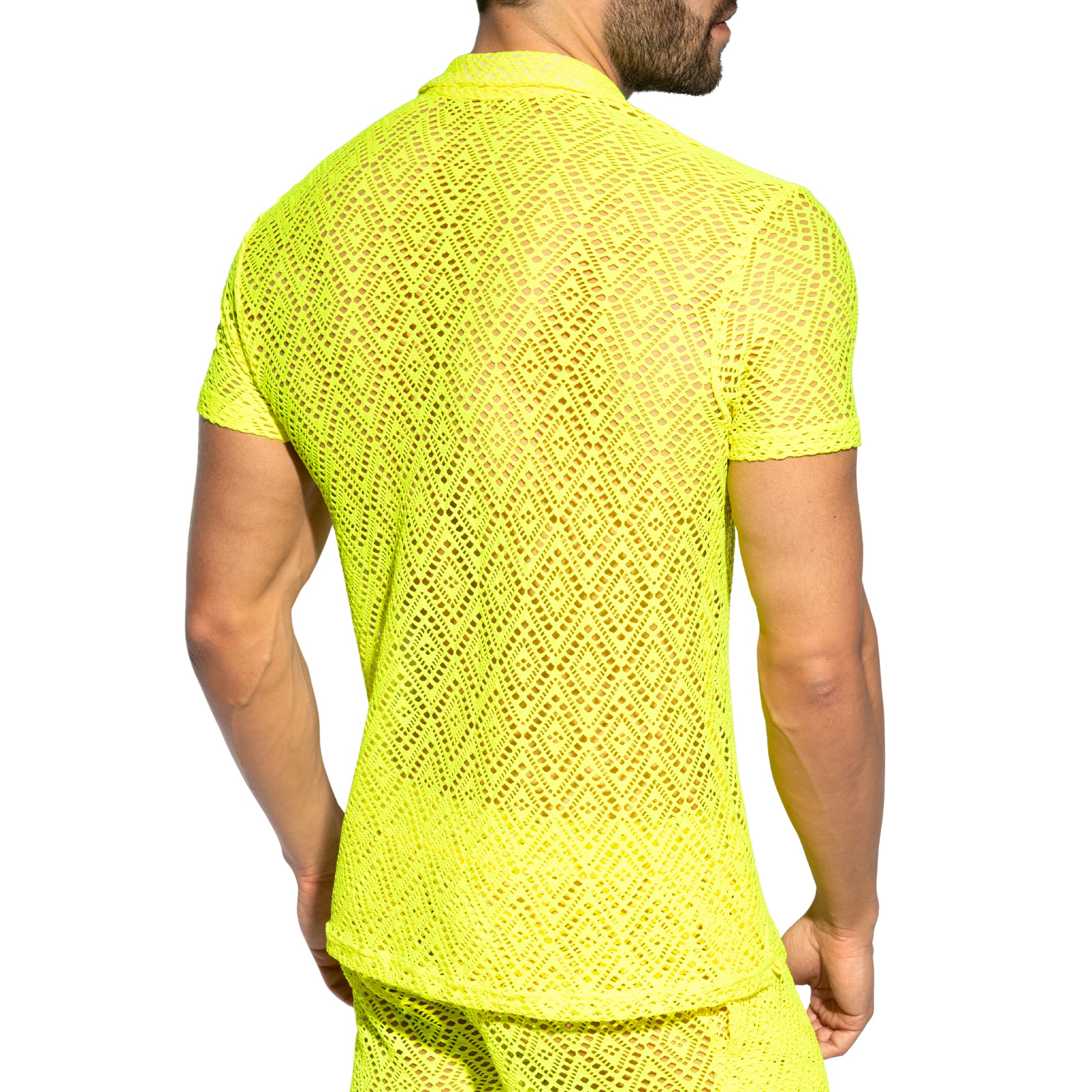 ES Collection Ibiza Retro Shirt Neon Yellow SHT027
