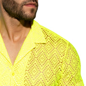 ES Collection Ibiza Retro Shirt Neon Yellow SHT027