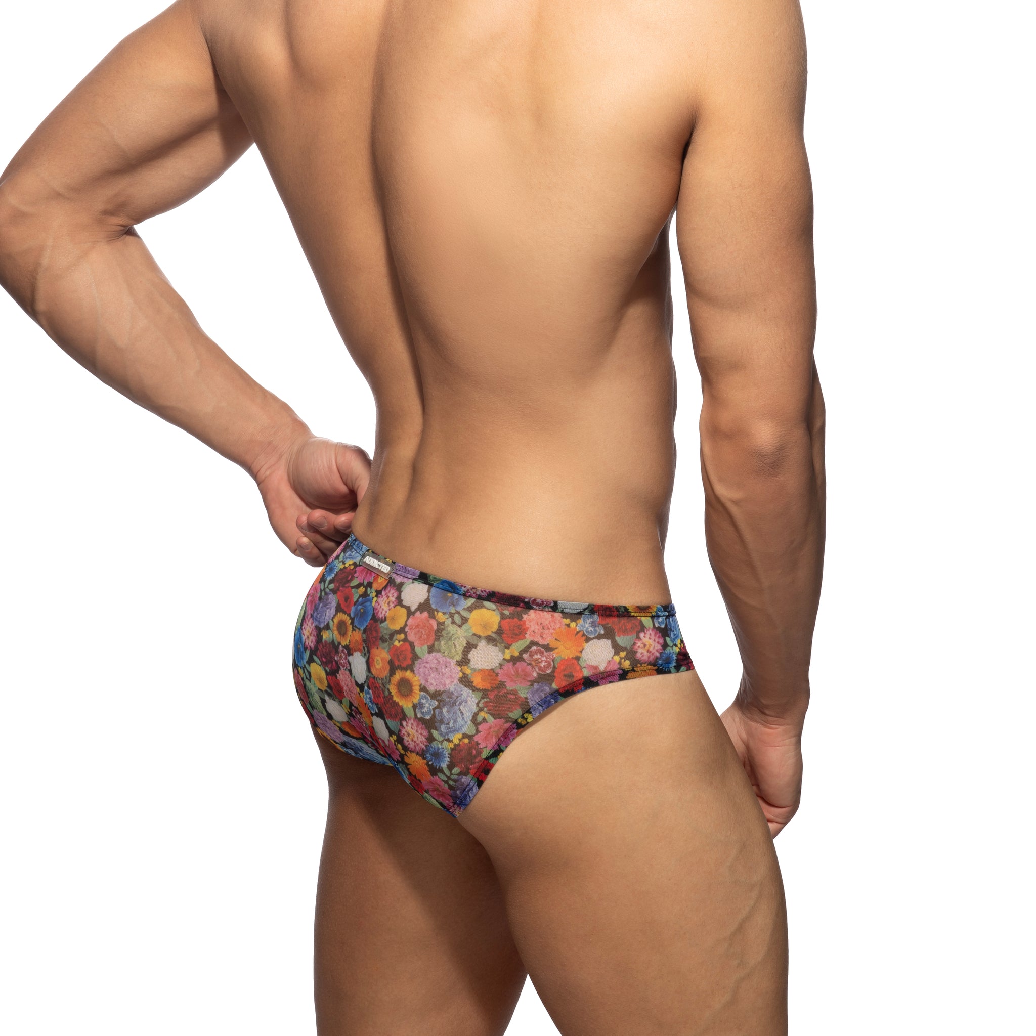 Addicted Summer Garden Bikini Brief Black AD1373