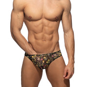 Addicted Lemon Garden Bikini Brief Black AD1371