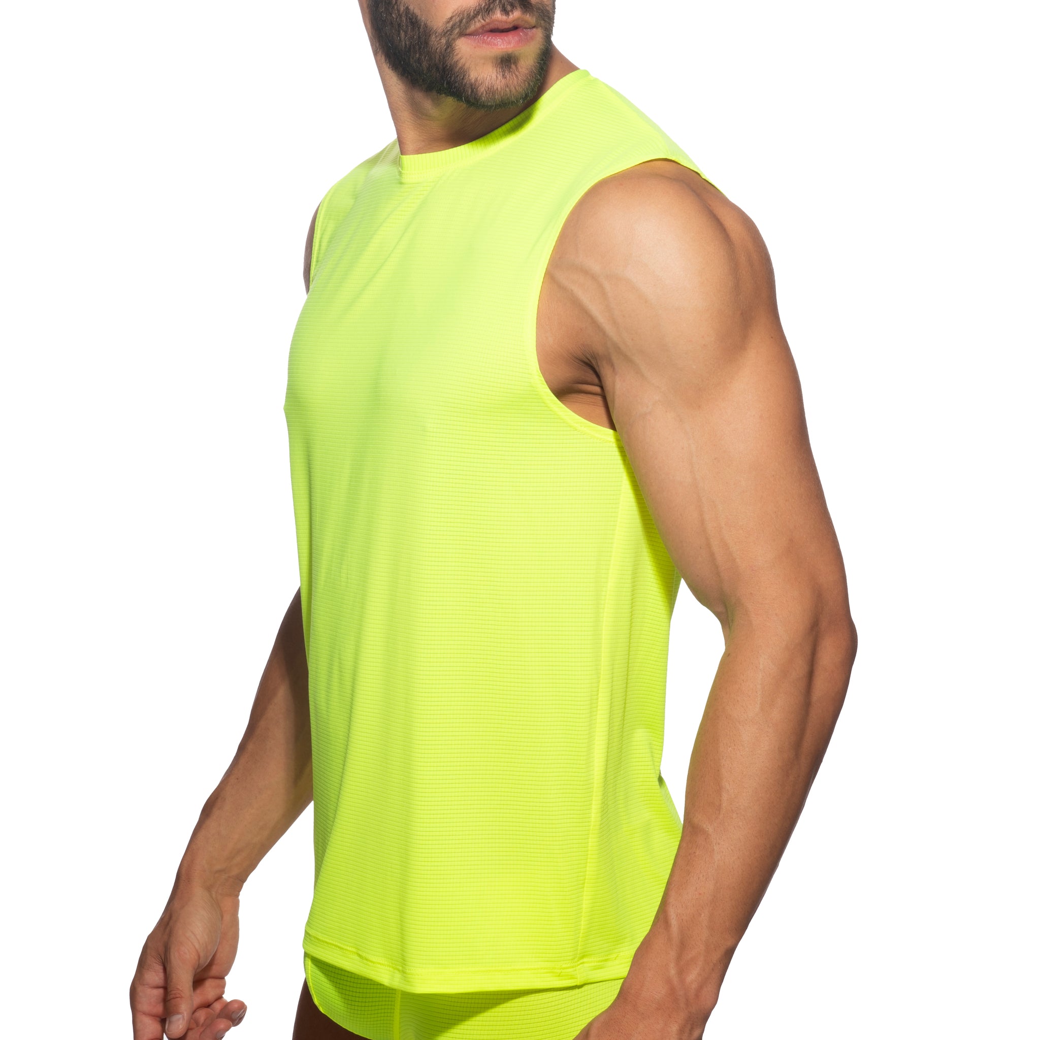 Addicted Veloz Dry Tank Top Neon Yellow AD1328