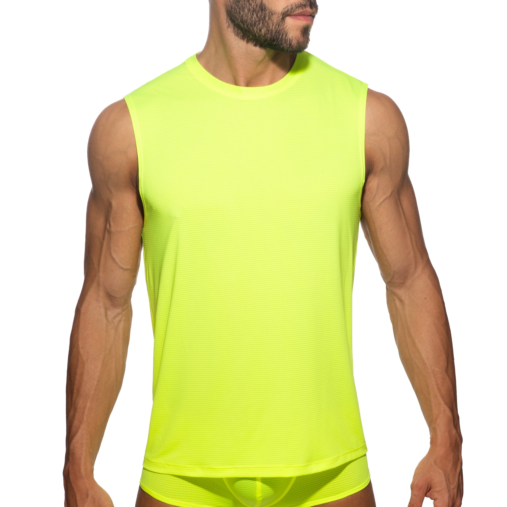Addicted Veloz Dry Tank Top Neon Yellow AD1328
