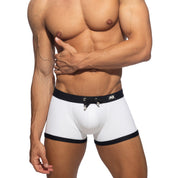 Addicted Pique Classic Swim Trunk White ADS381