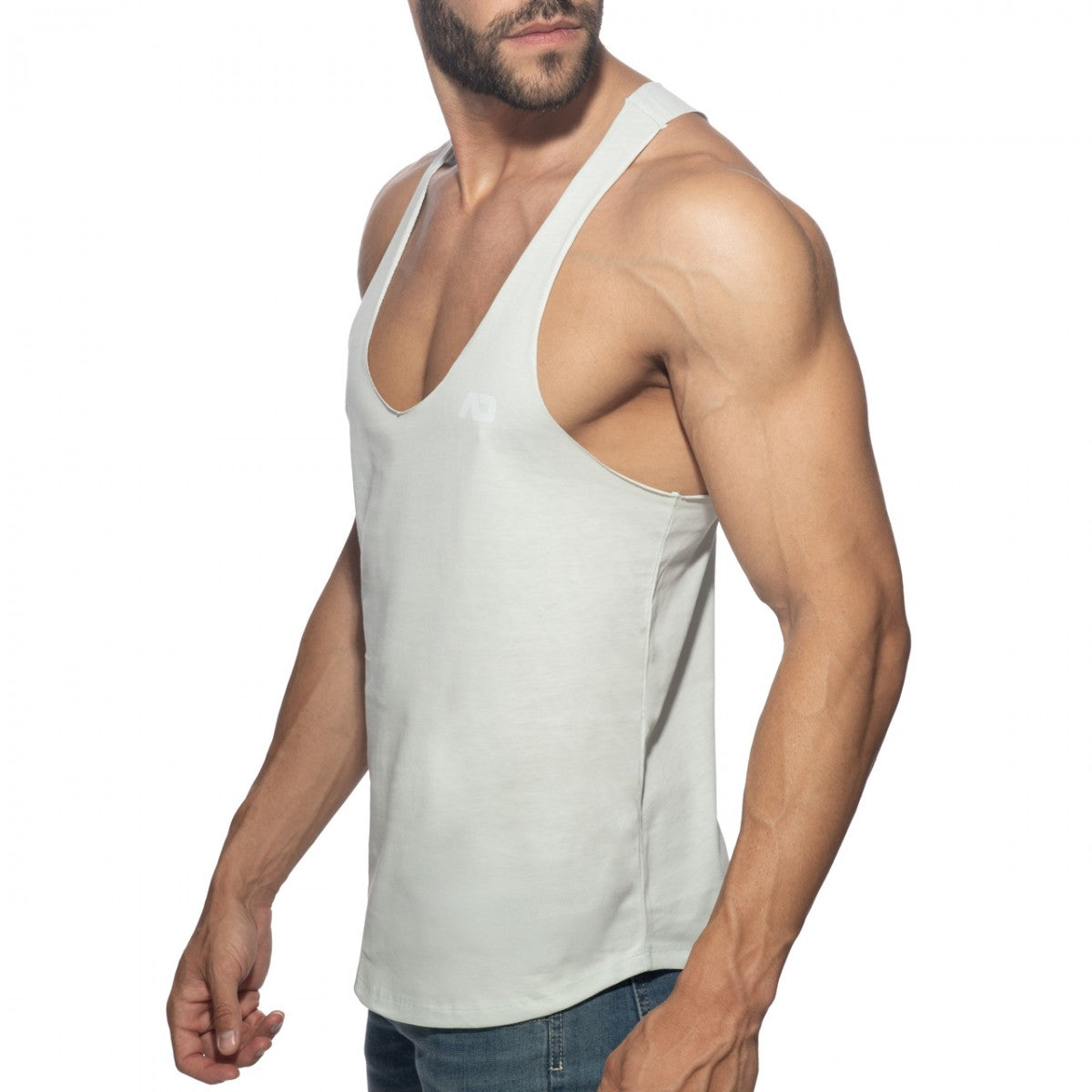 Addicted Basic Gym Tank Top Heather Grey AD2249