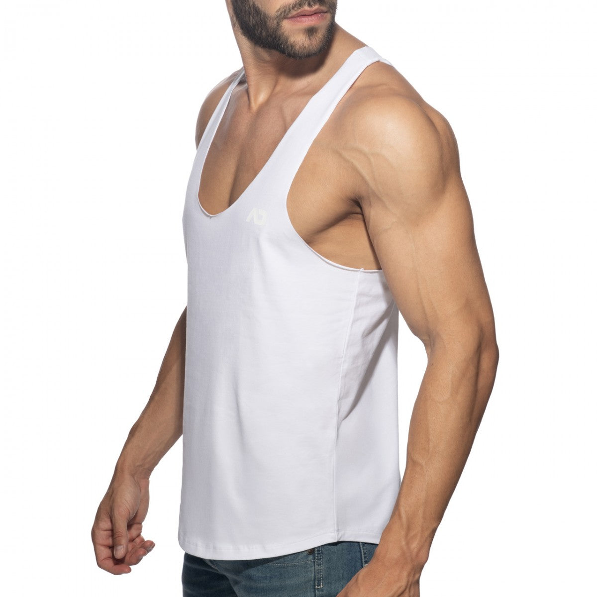 Addicted Basic Gym Tank Top White AD2249