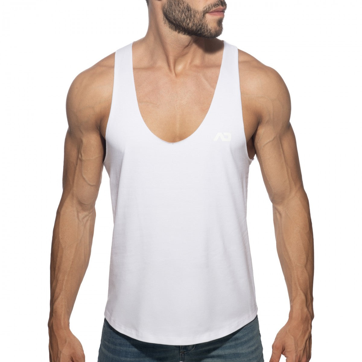 Addicted Basic Gym Tank Top White AD2249
