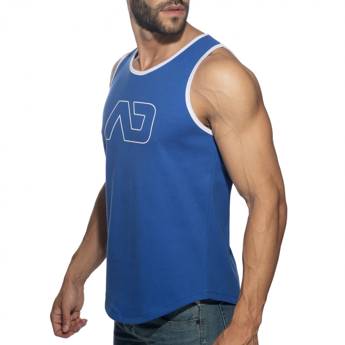 Addicted Rib AD Tank Top Royal Blue AD2243
