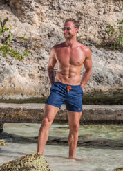 ES Collection Pique Plain Broadshorts Navy 2506