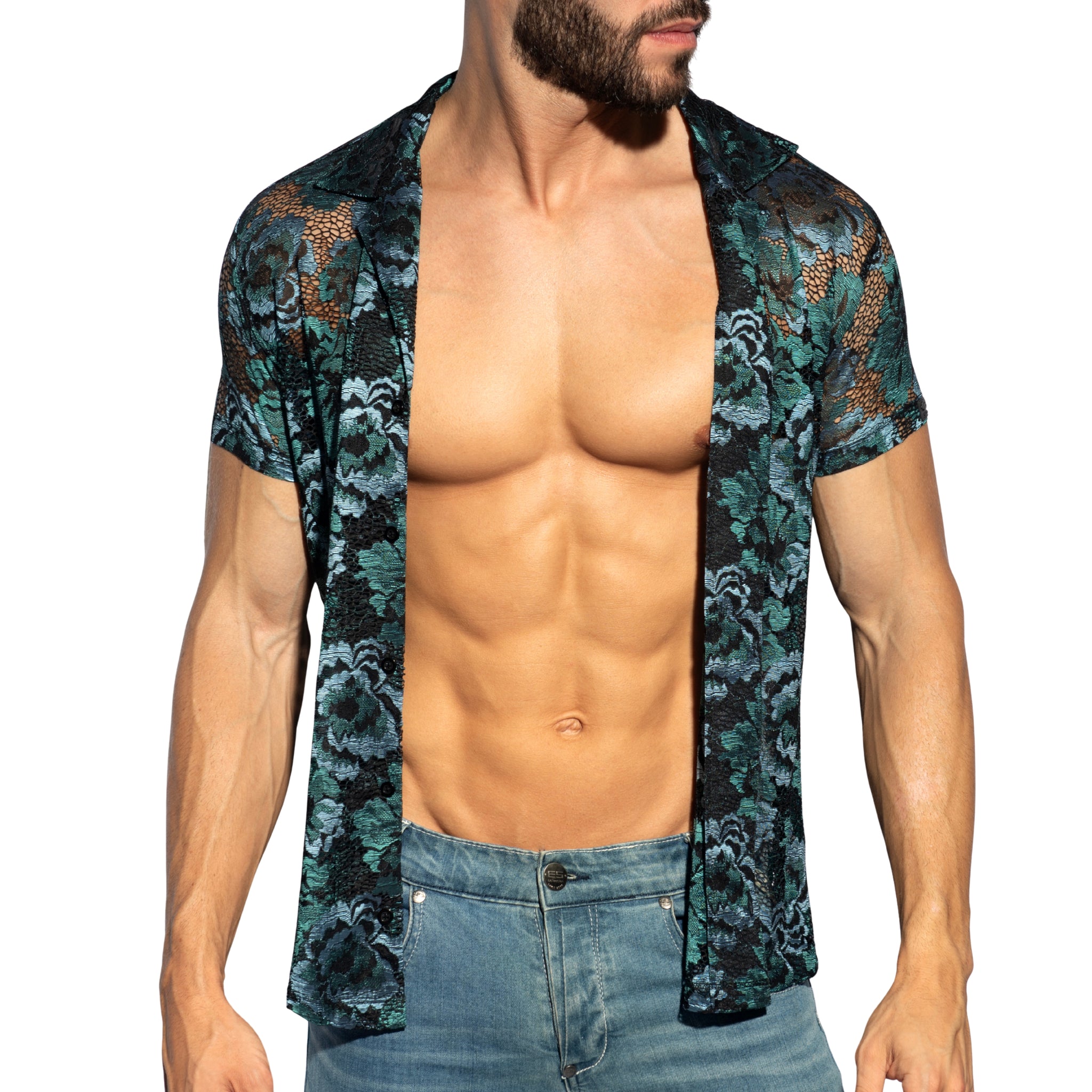 ES Collection Botanic Garden Shirt Black SHT032