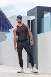 ES Collection Silhouette Tank Top Black TS331