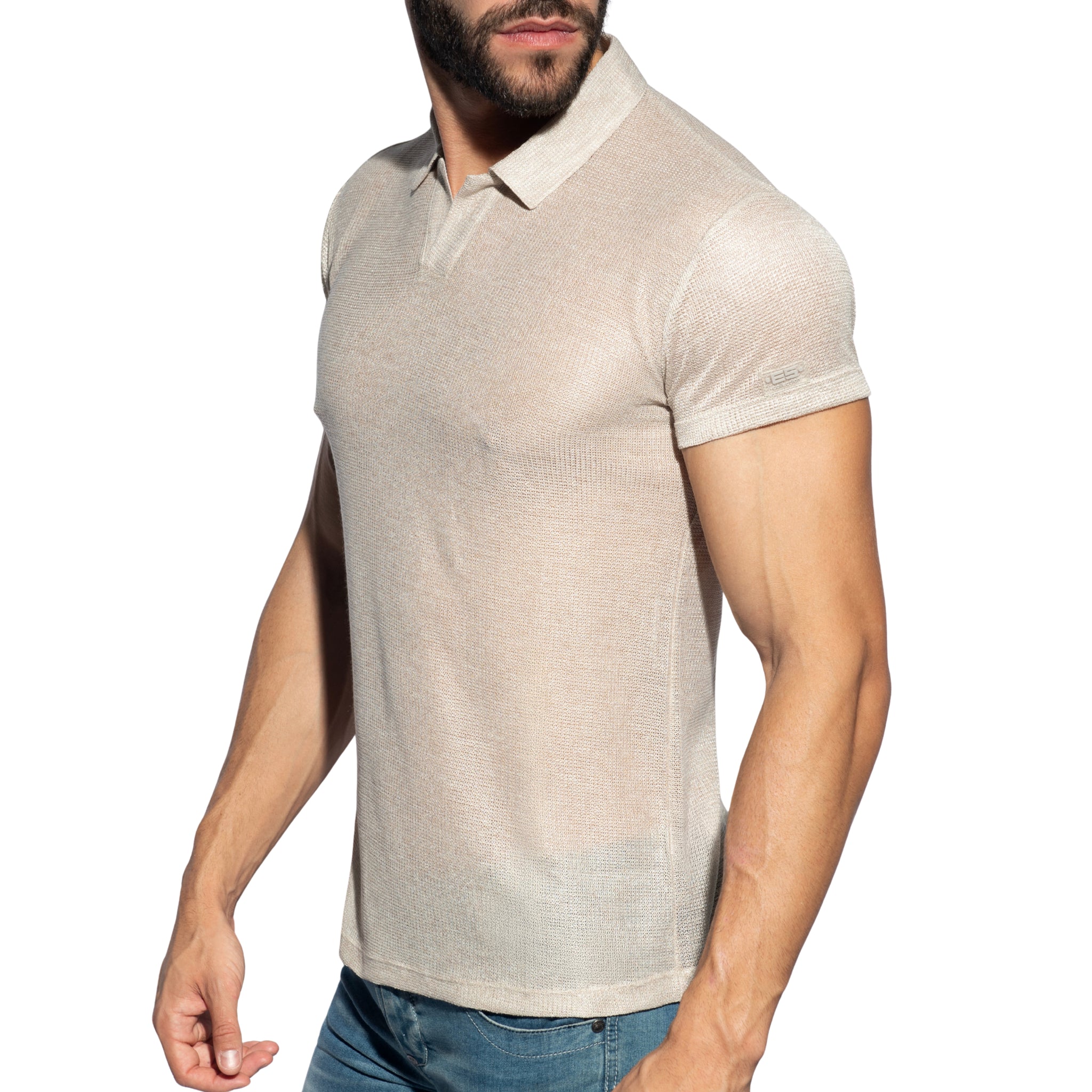 ES Collection Avant-Garde Polo Shirt Beige POLO37
