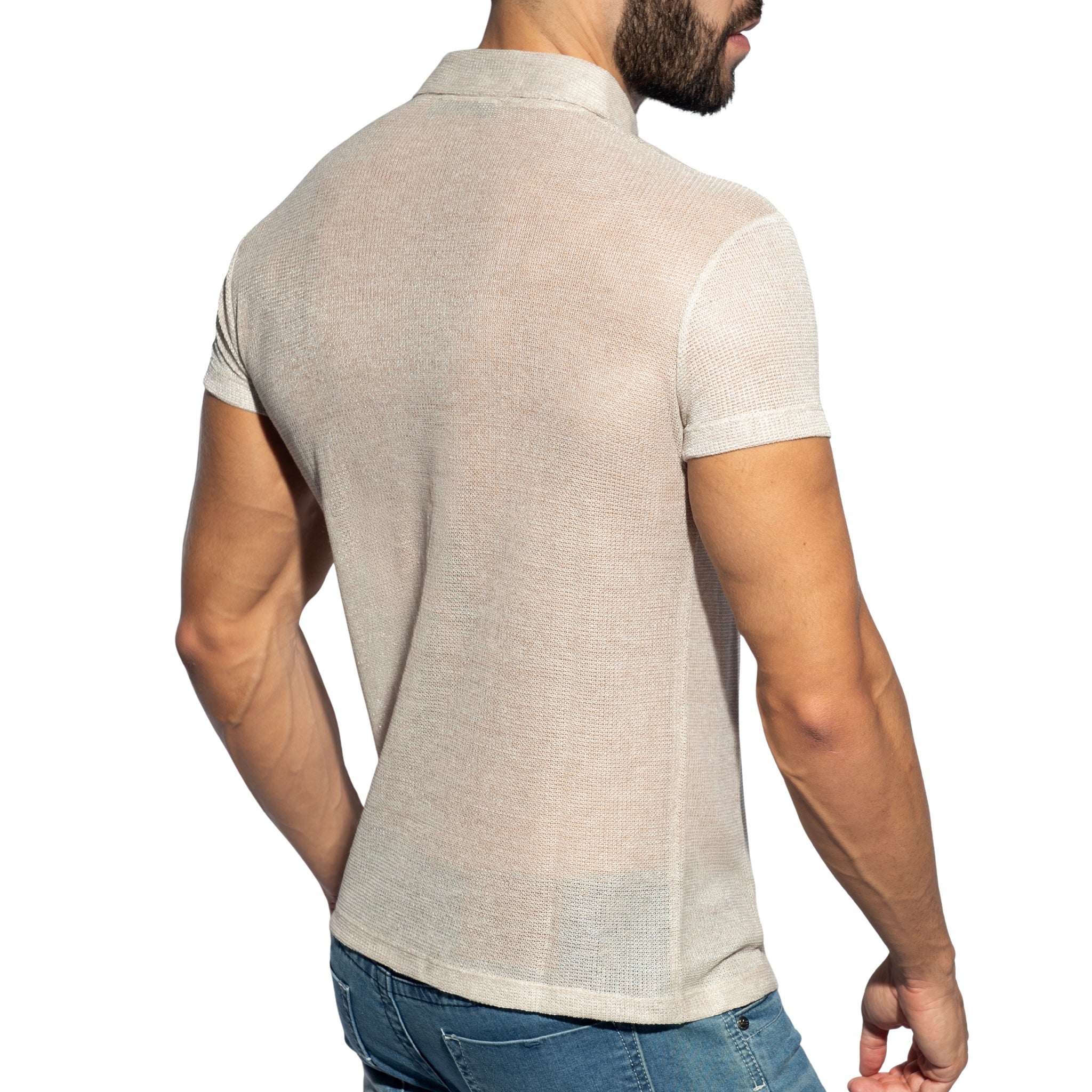 ES Collection Avant-Garde Polo Shirt Beige POLO37