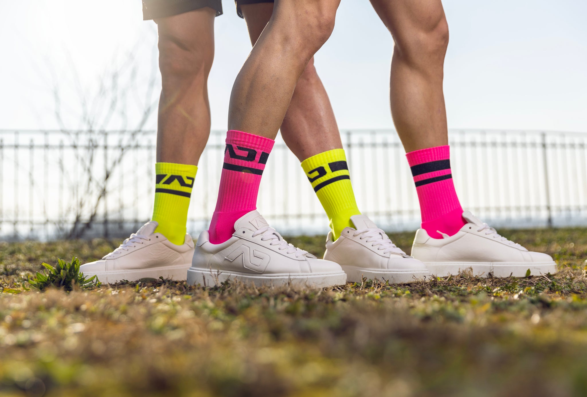 Addicted AD Neon Socks Neon Pink AD1217