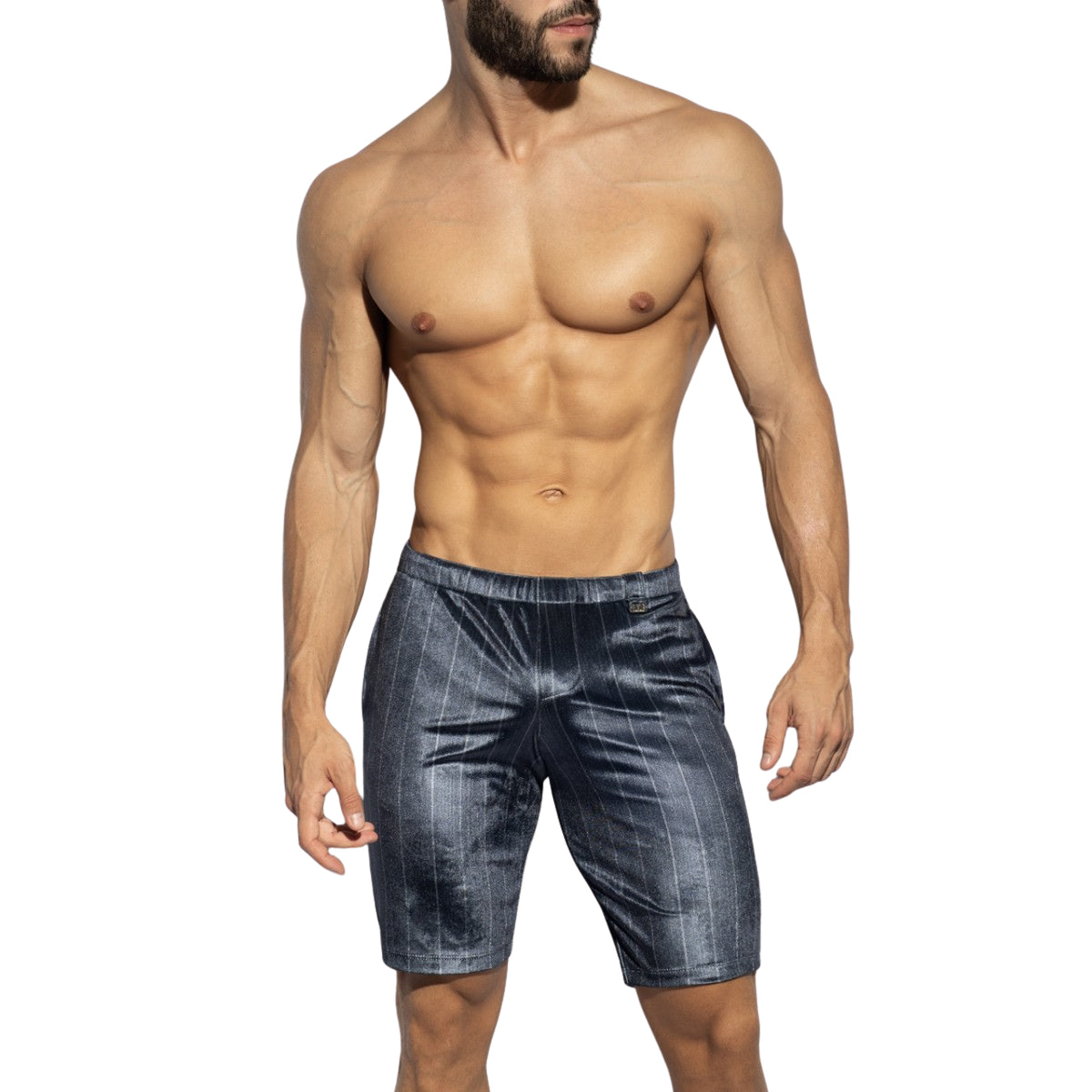 ES Collection Diplomatic Belt Shorts Navy SP342
