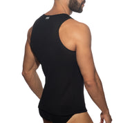 Addicted Puff Tank Top Black AD1378