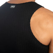 Addicted Puff Tank Top Black AD1378