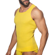 Addicted Puff Tank Top Yellow AD1378
