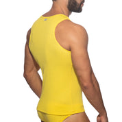 Addicted Puff Tank Top Yellow AD1378